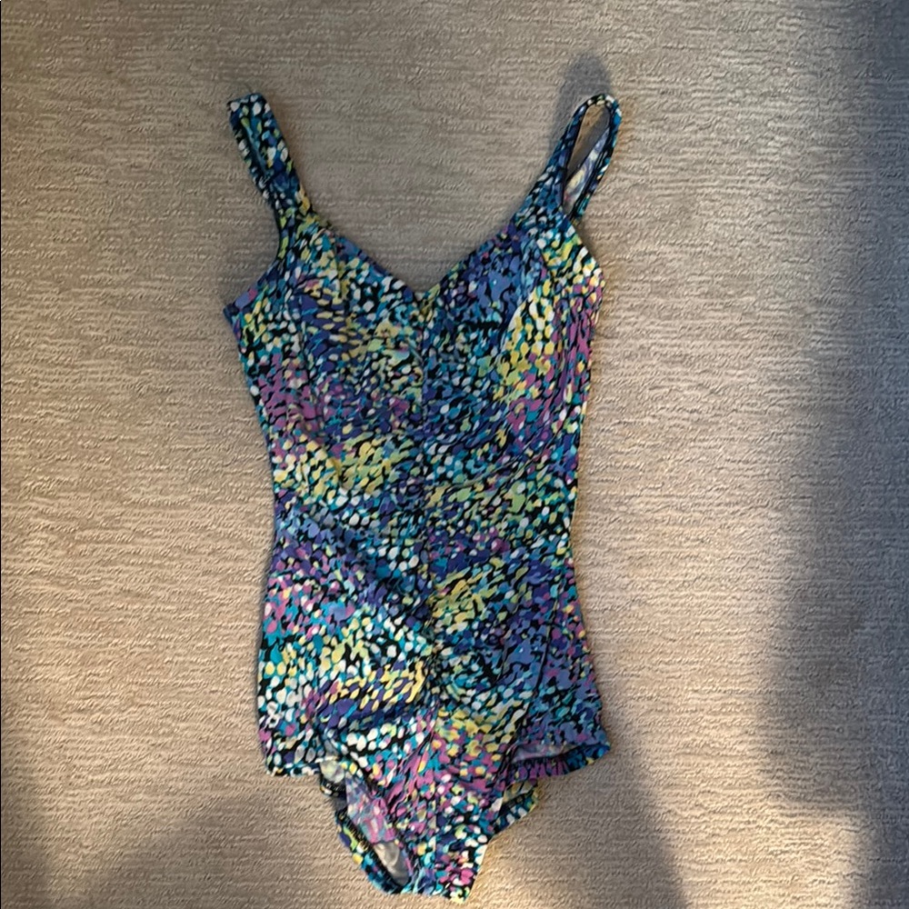 Maxine of Hollywood Multicolor One Piece Swimsuit